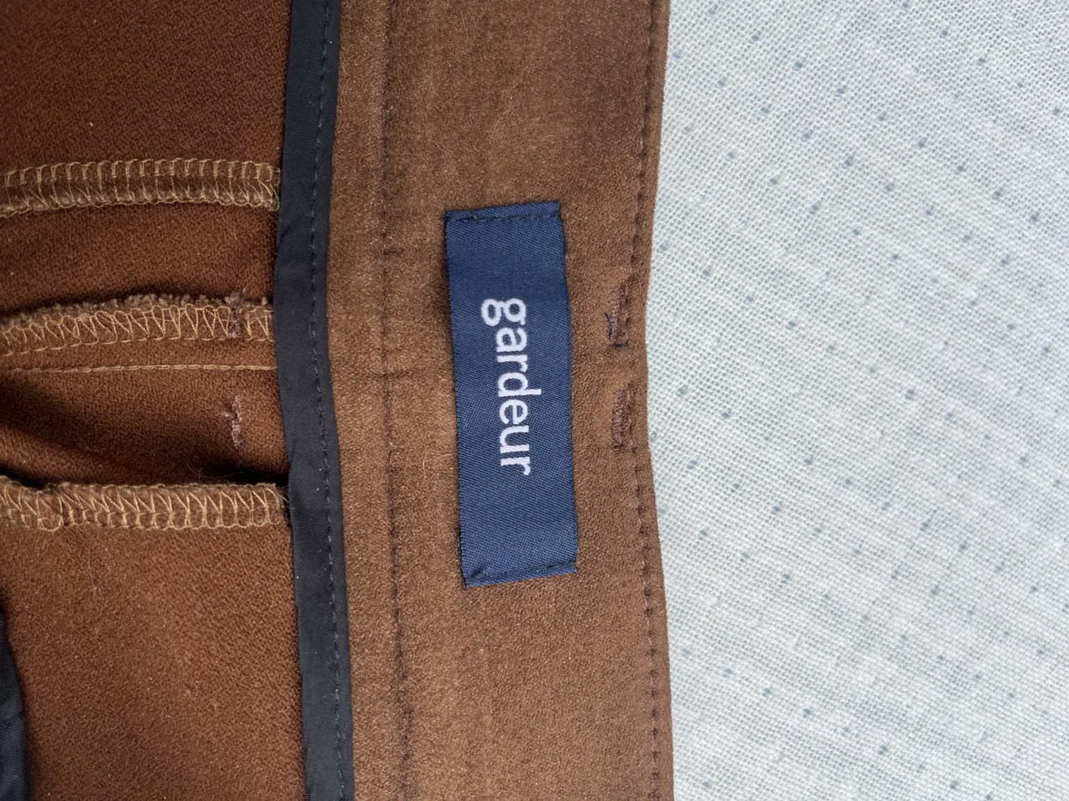 Image for Pantalon Gadeur effet suède couleur Camel