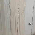 Featured thumbnail for Jumpsuit en jeans sans manches - neuf