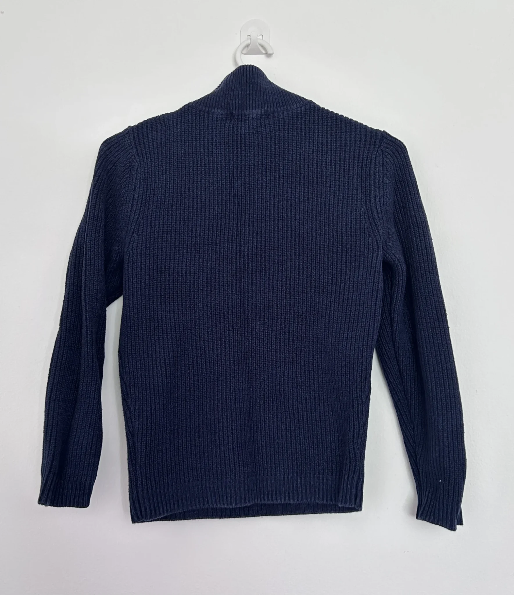 Image for H&M navy blue ribbed jumper – ages 7–10