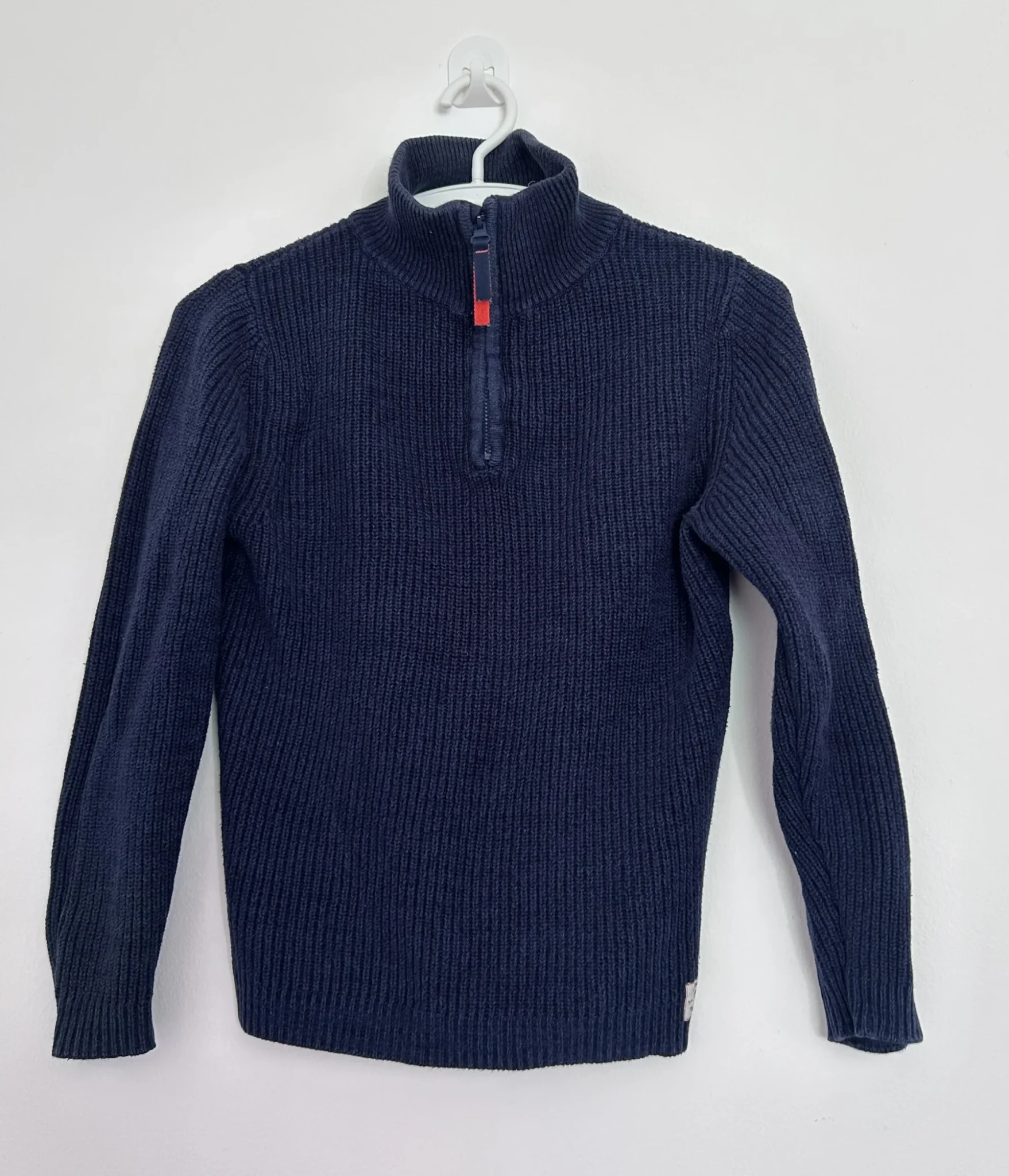 Image for H&M navy blue ribbed jumper – ages 7–10