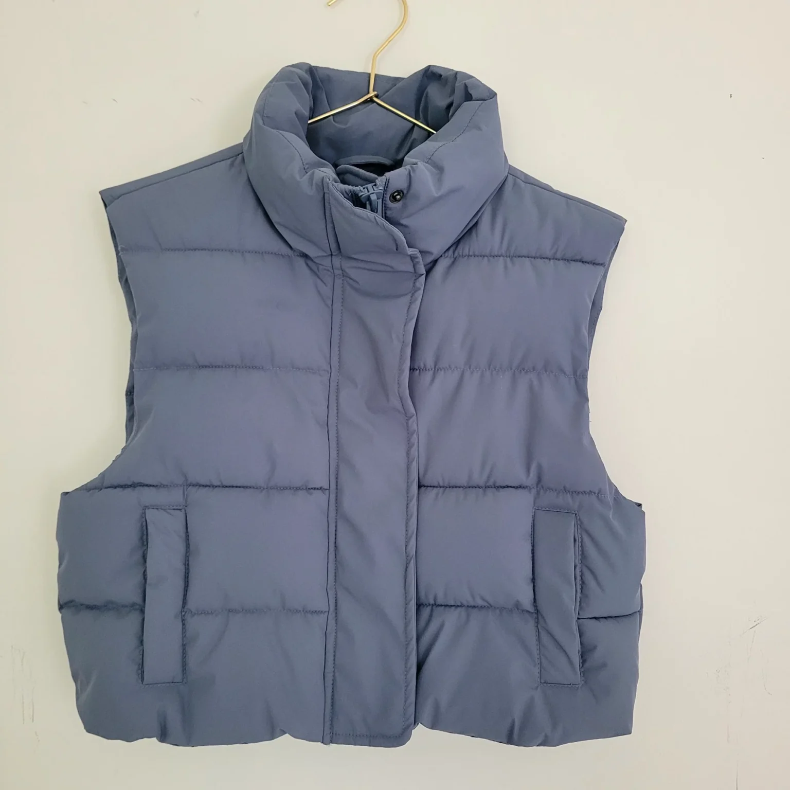 Featured image for 💙 Veste matelassée sans manches Garage — Bleu ardoise — Taille XS (Parfait état)