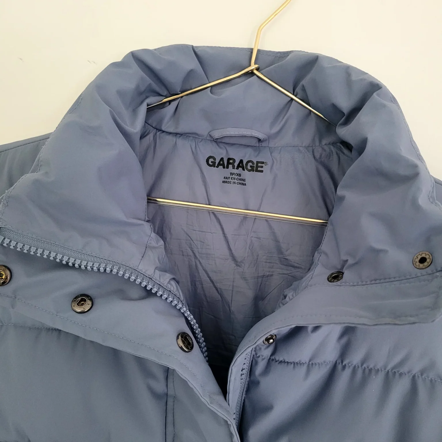 Image for 💙 Veste matelassée sans manches Garage — Bleu ardoise — Taille XS (Parfait état)