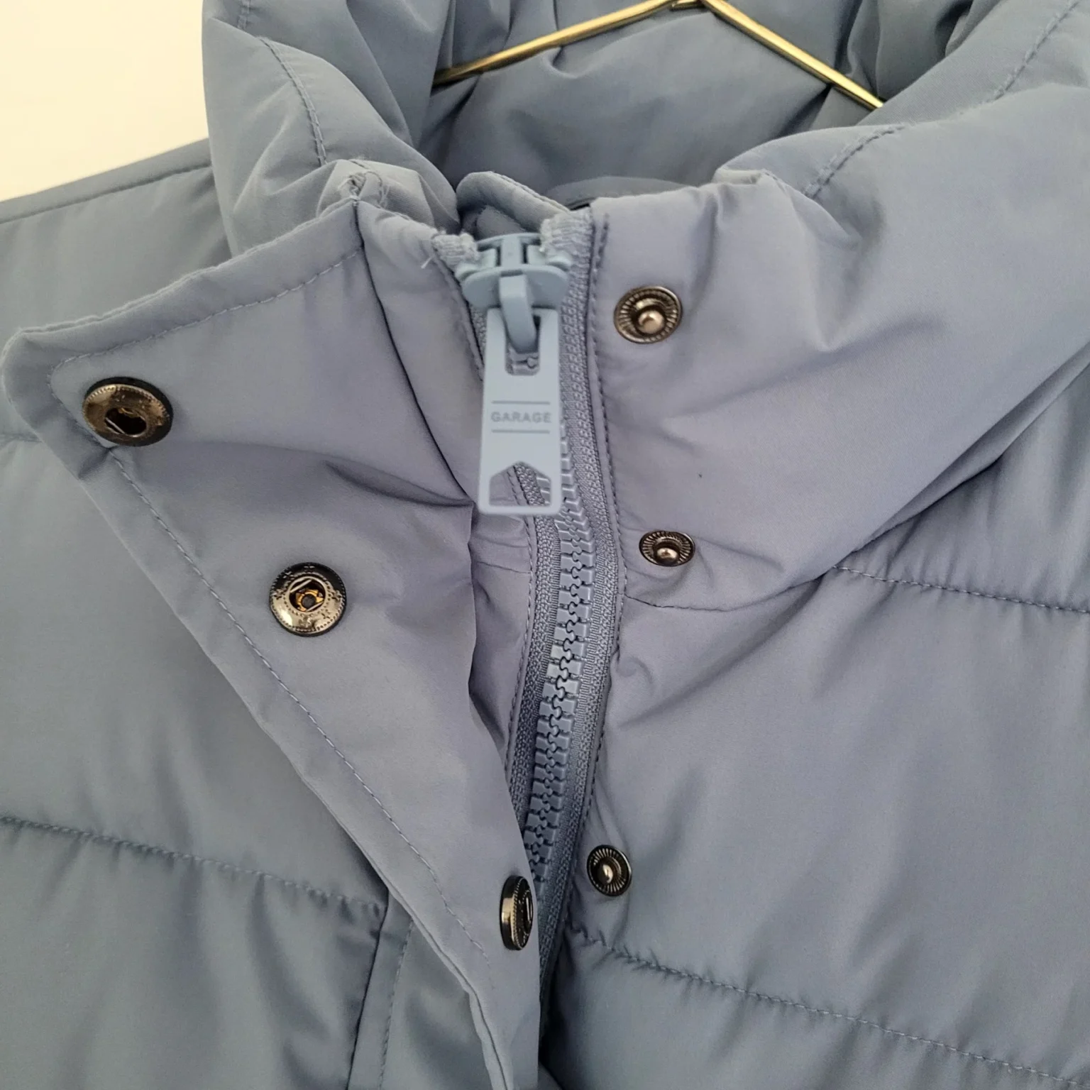 Image for 💙 Veste matelassée sans manches Garage — Bleu ardoise — Taille XS (Parfait état)