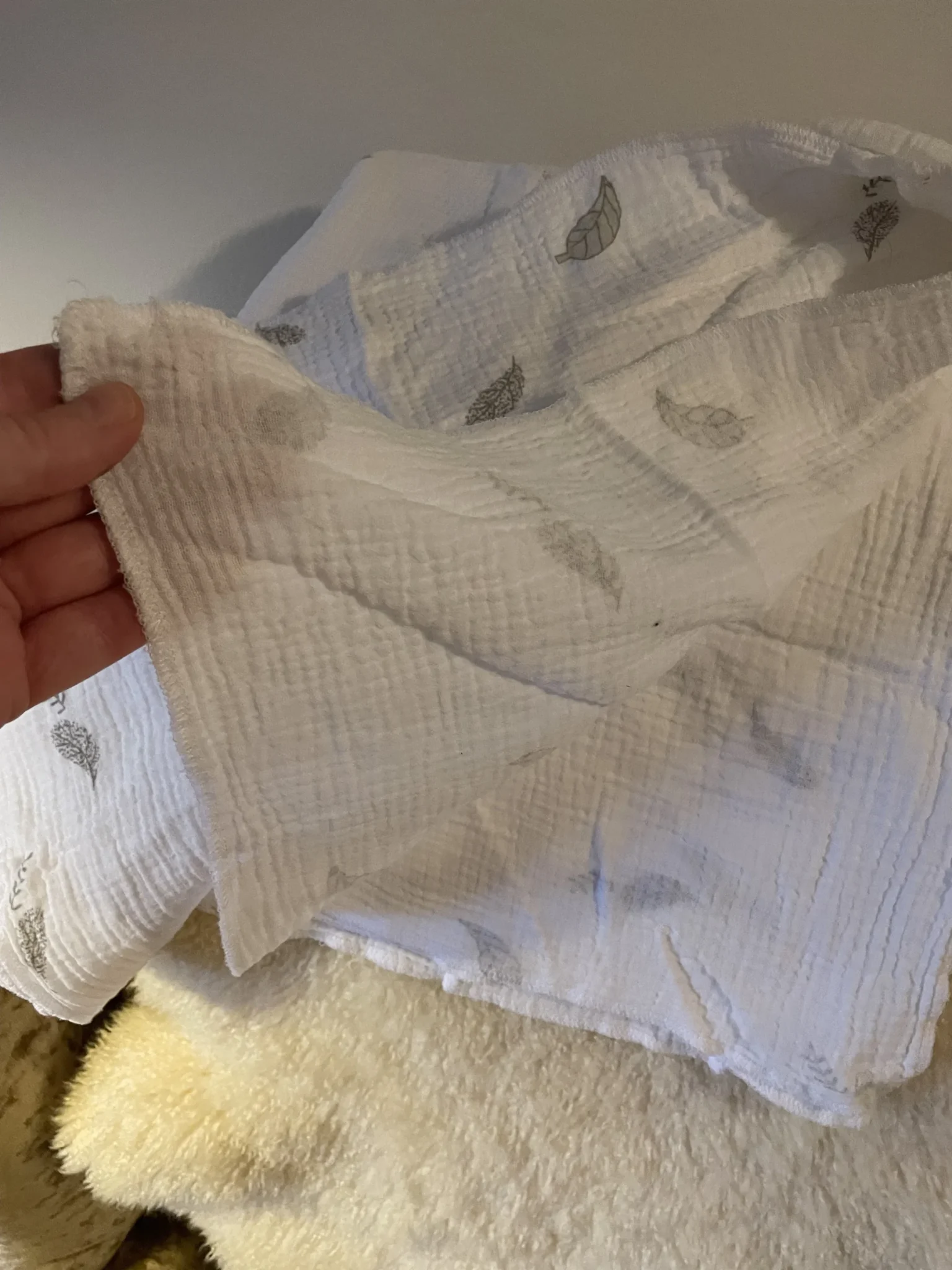 Image for Large muslin comfort blanket for newborns