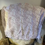 Featured thumbnail for Belle couverture feuilles roses bébé naissant