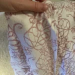 Thumbnail for Belle couverture feuilles roses bébé naissant