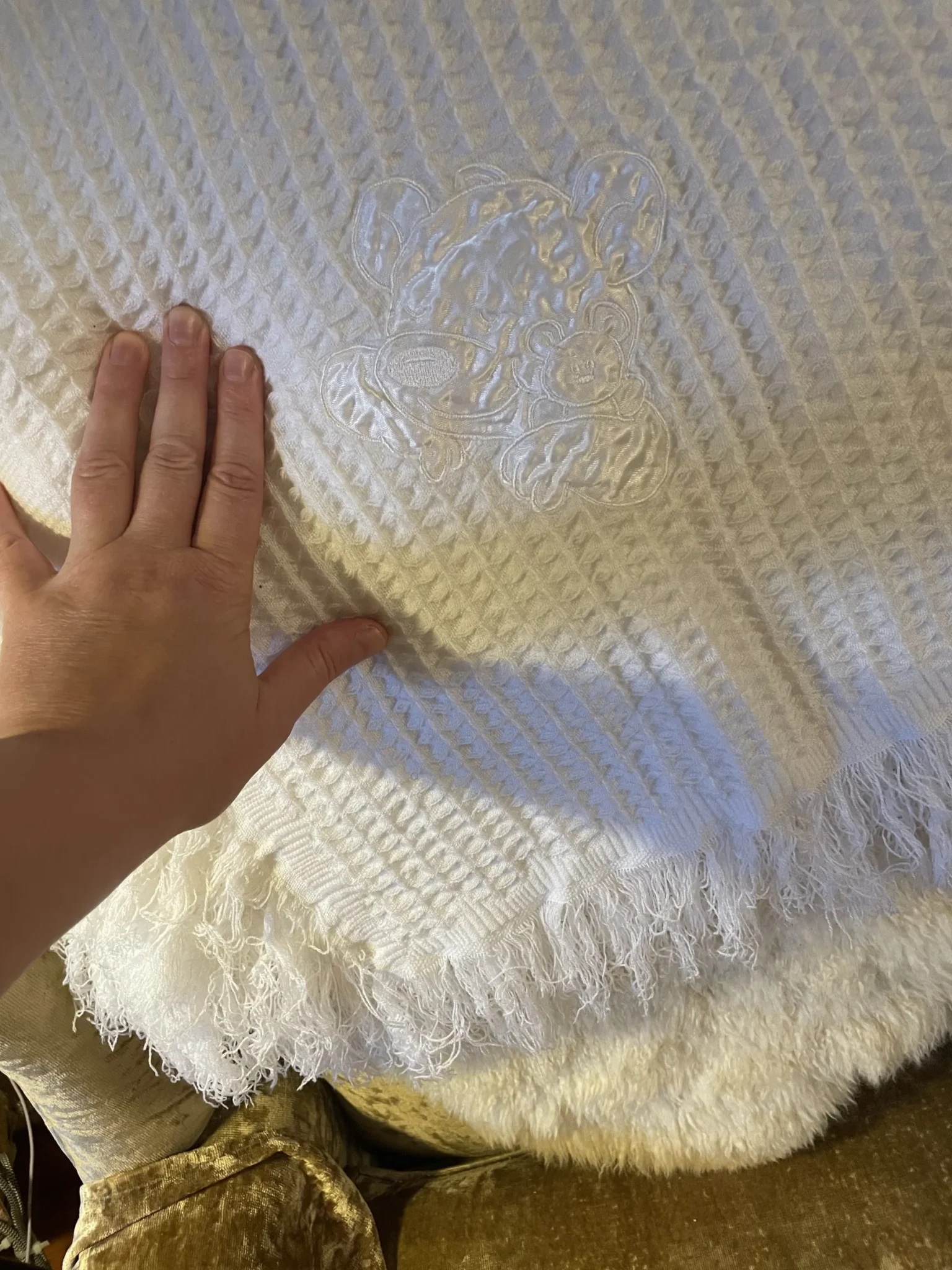 Featured image for Textured muslin blanket for newborns