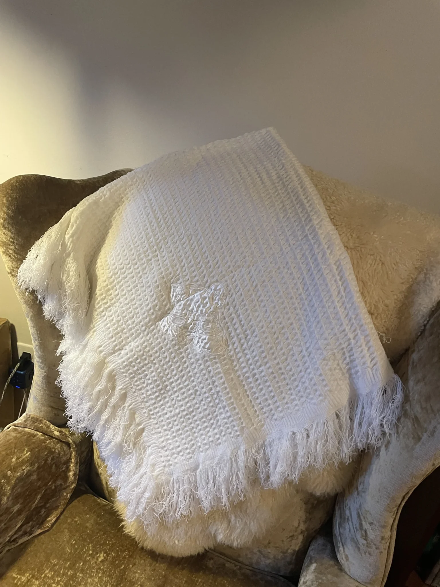 Image for Textured muslin blanket for newborns