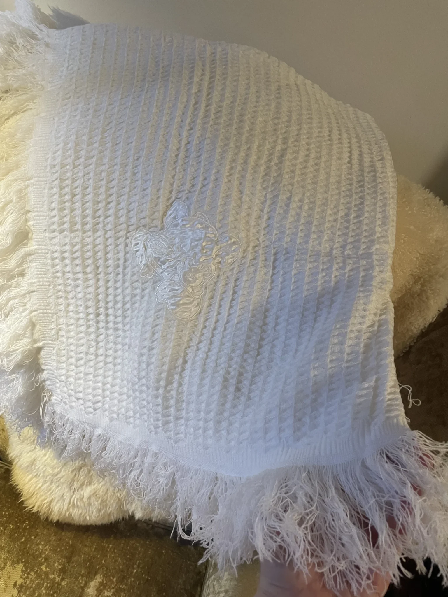 Image for Textured muslin blanket for newborns