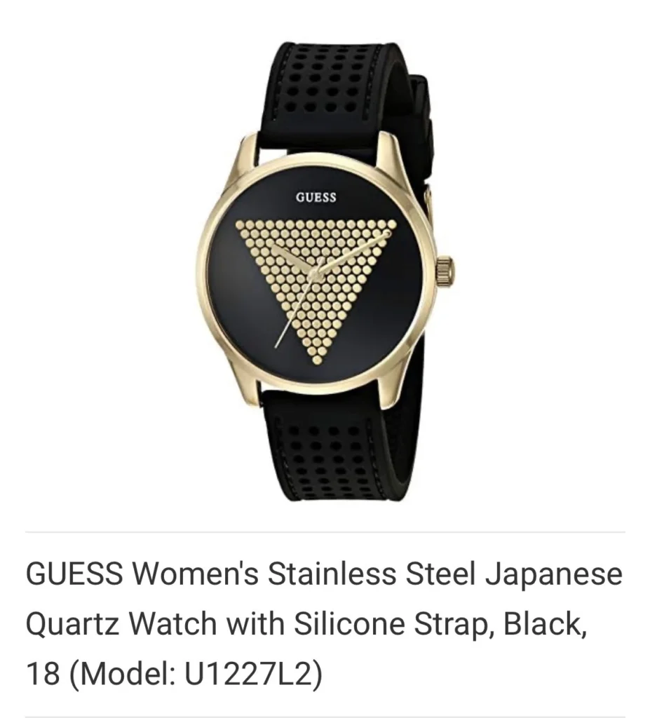 Featured image for A stunning ladies’ watch from GUESS, the “Mini Imprint” model (Reference: W1227L3).