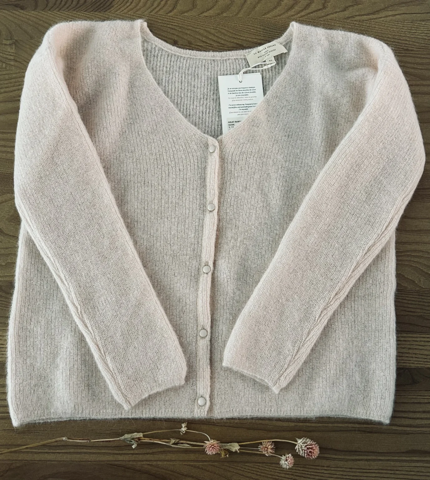 Image for Neuf Gilet Barry Rose Pale