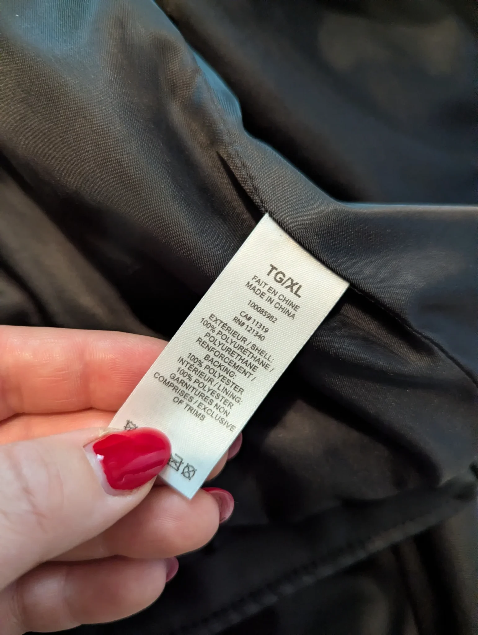 Image for Manteau en cuir vegan