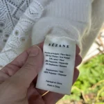 Thumbnail for Pull Sézane en mohair et dentelle