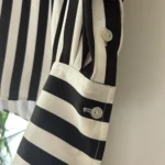 Thumbnail for Blouse Jakke crème et marine