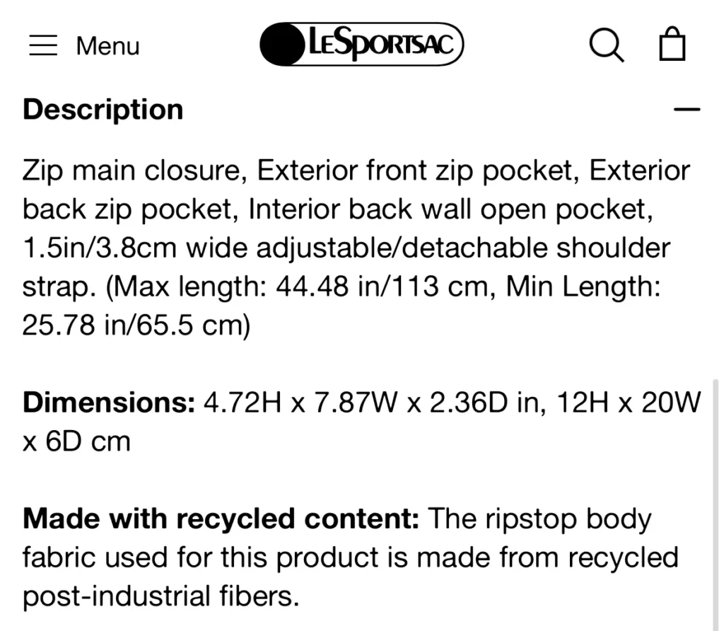 Image for LeSportSac East/West Phone Crossbody
