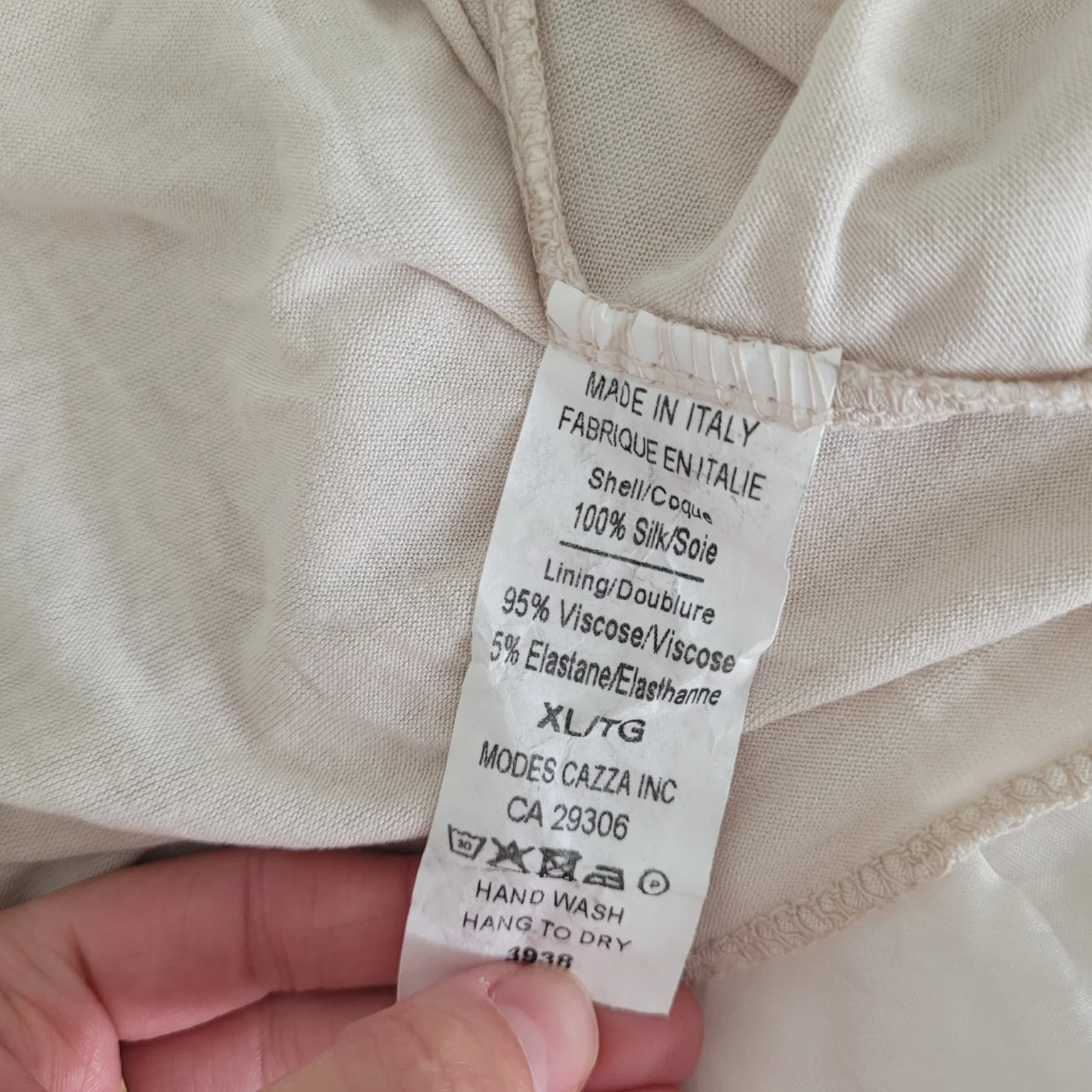 Image for ✨️ 100% Soie Pure Fabriquée en Italie - Pièce de Boutique - Jupe midi Via Vitale XL