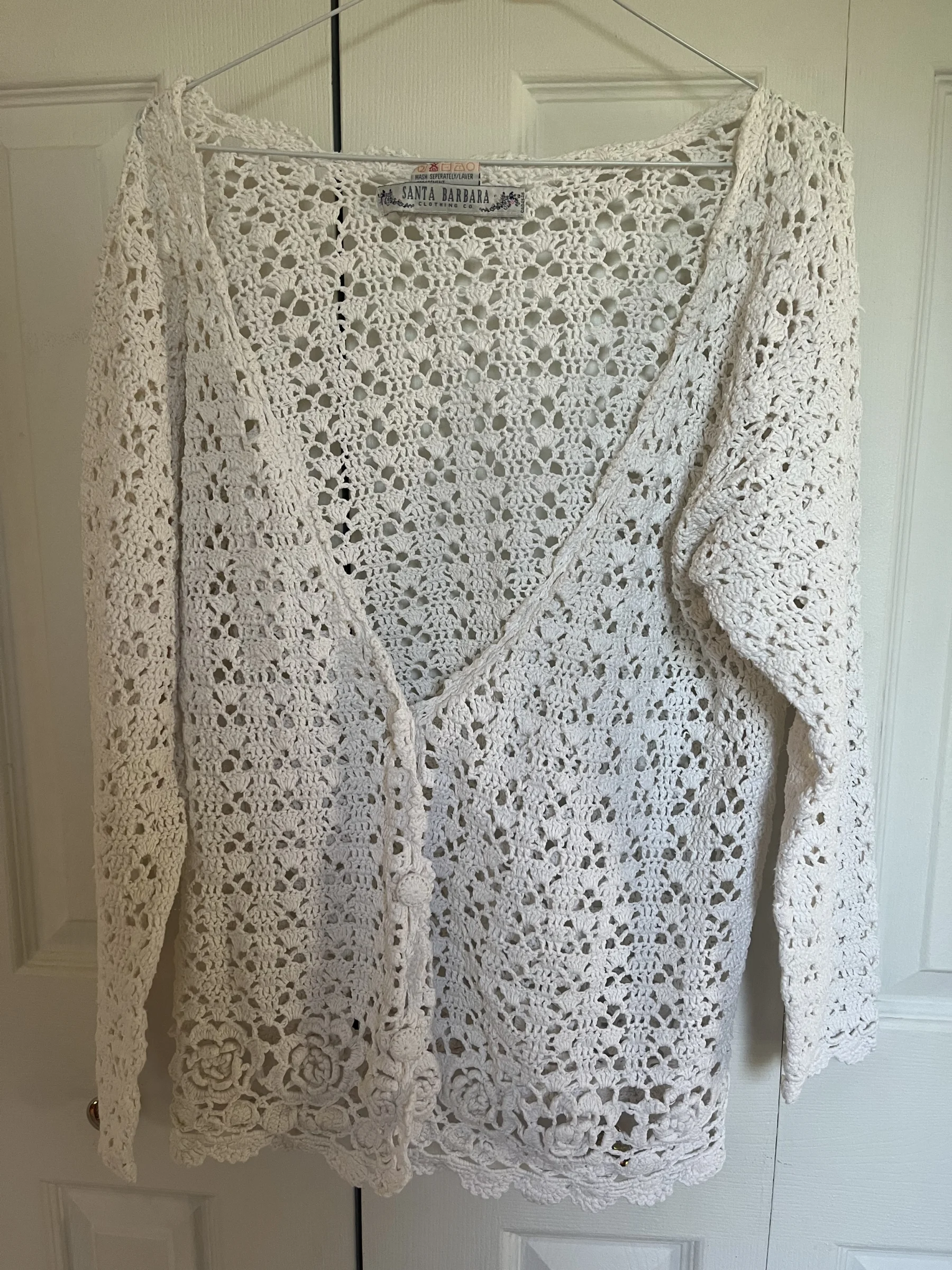 Cardigan crochet vintage *Autre seconde main
