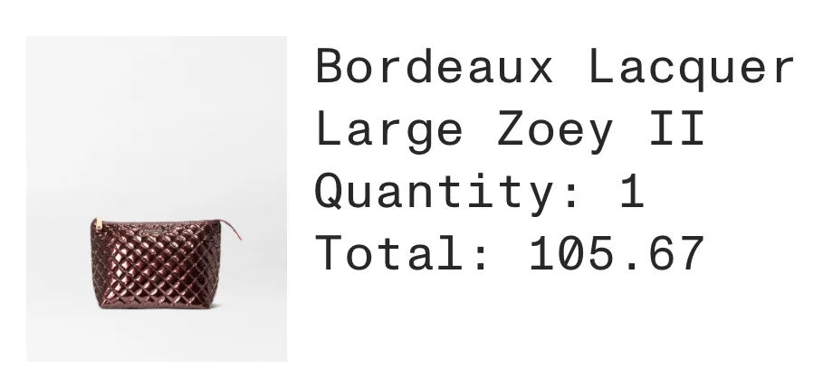 Image for MZ Wallace Lacquer Large Zoey