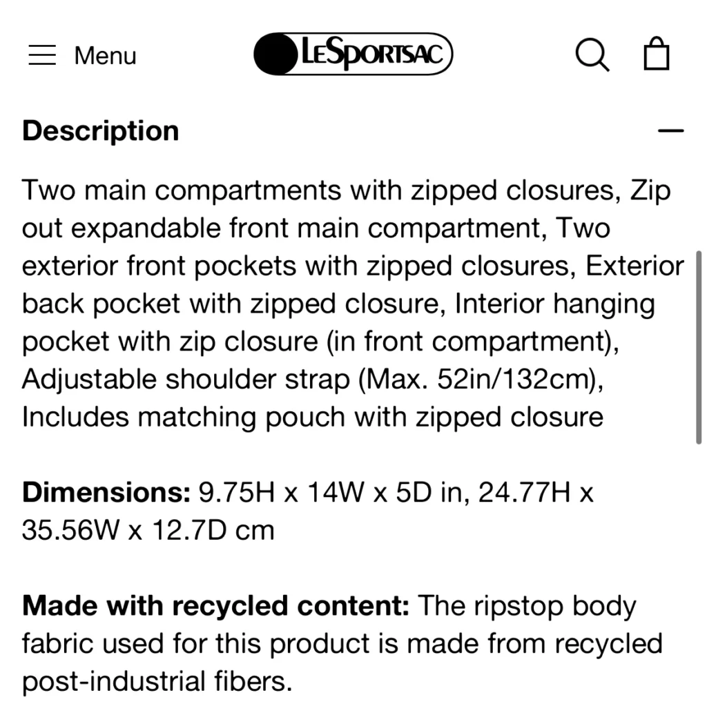 Image for LeSportSac Deluxe Everyday Bag Taupe
