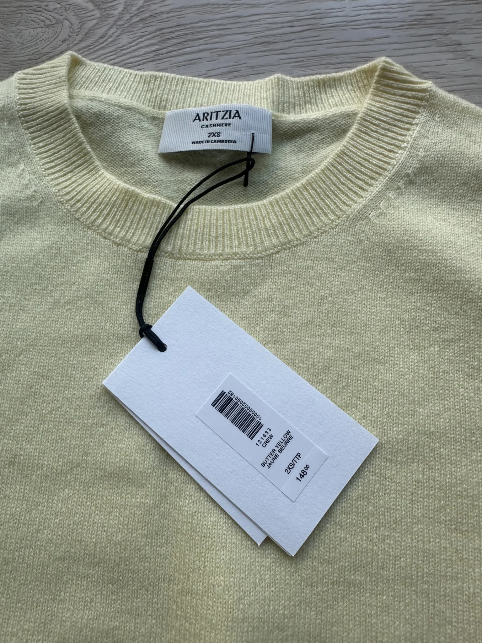 Image for Aritzia Cashmere Crew Vest 2XS