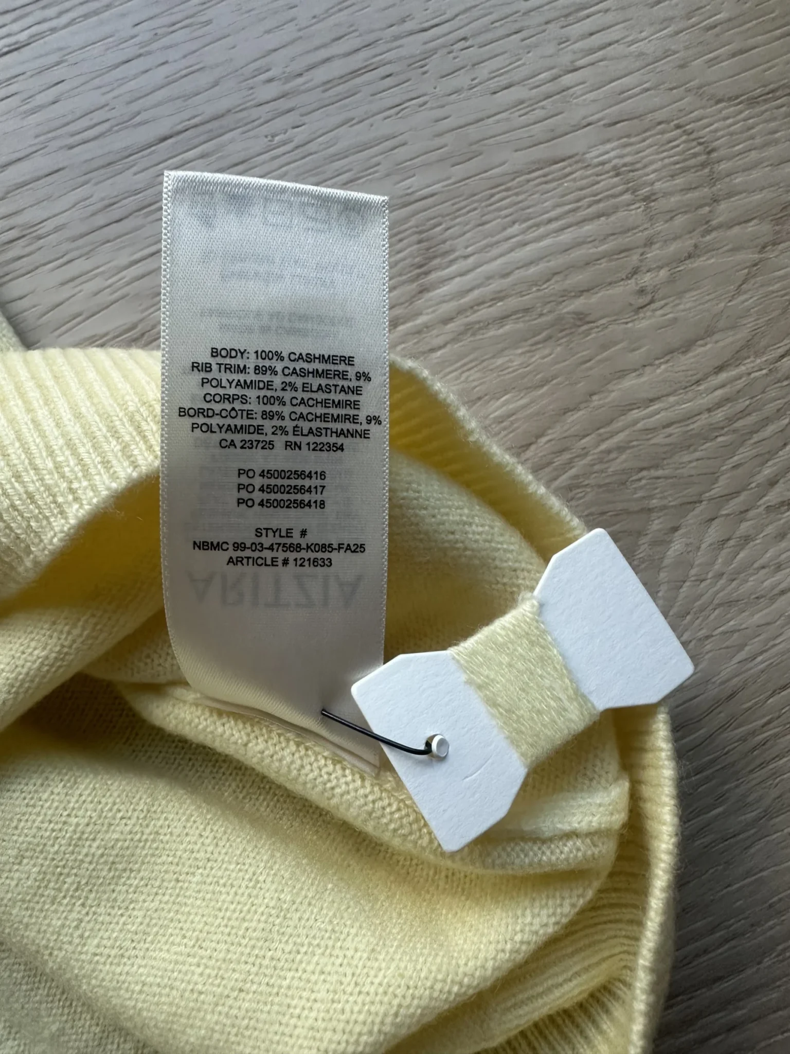 Image for Aritzia Cashmere Crew Vest 2XS