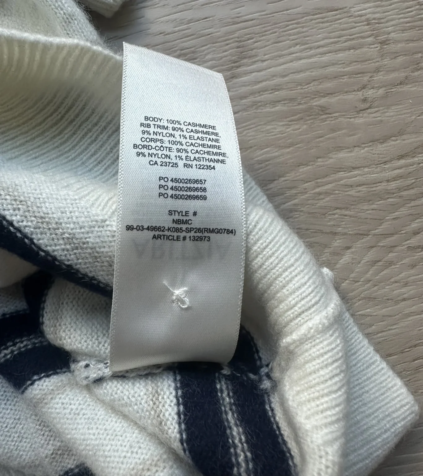 Image for Aritzia Cashmere Short Sleeve Crew 2XS