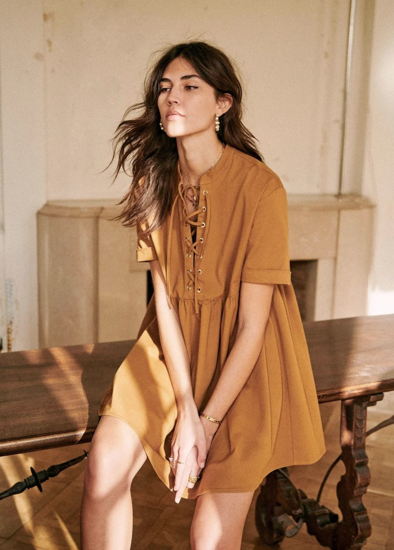 Robe babydoll Théodora Sézane Sézane seconde main
