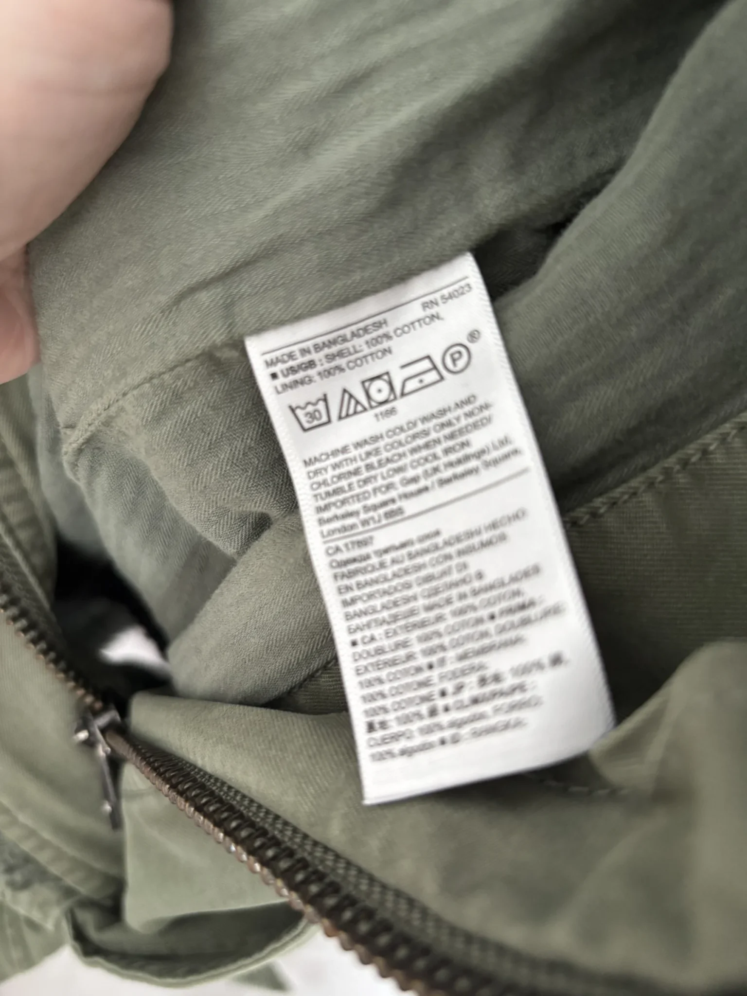 Image for New ✨ Little khaki-green mid-season coat