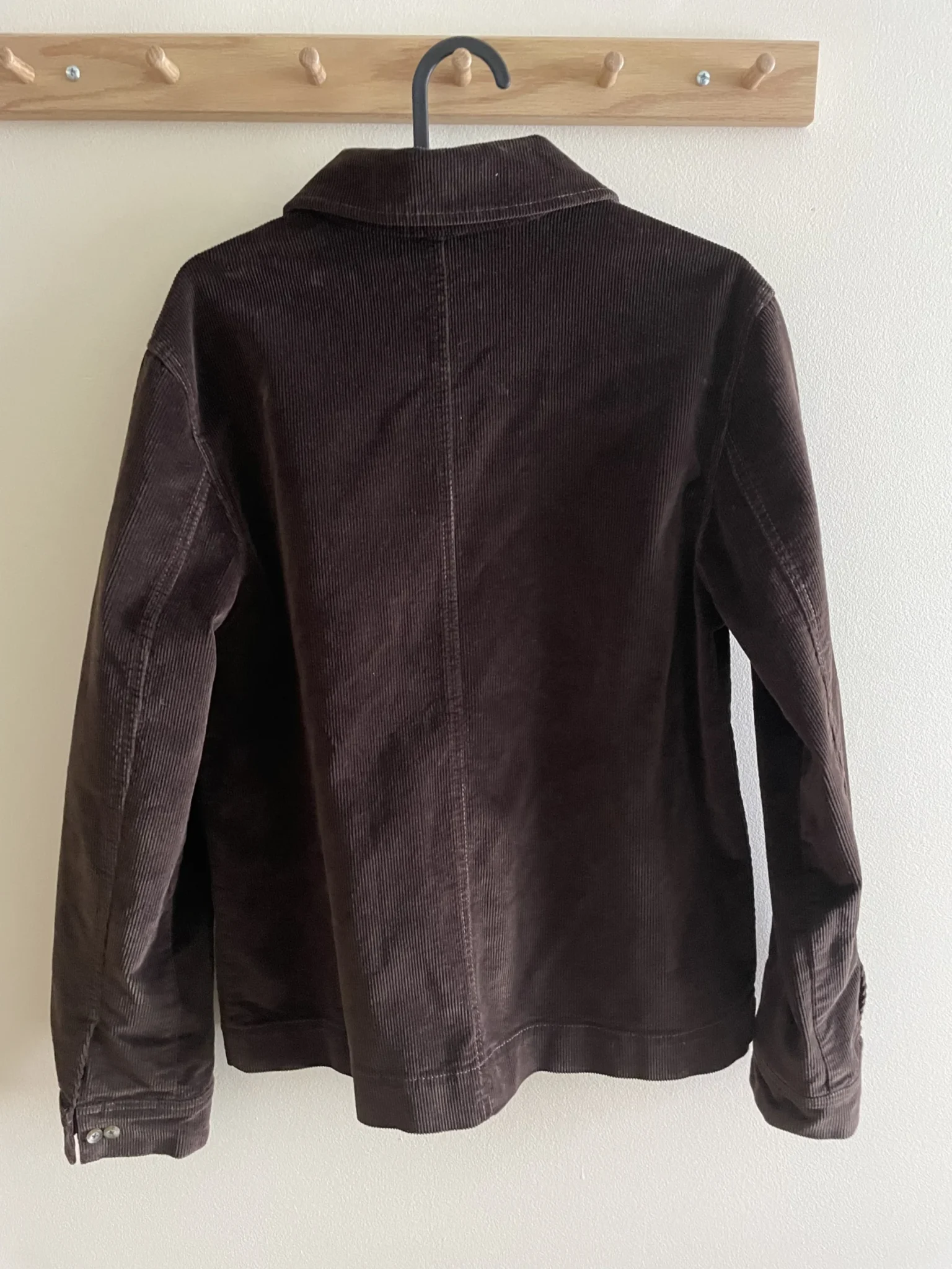 Image for Walnut-coloured corduroy coat