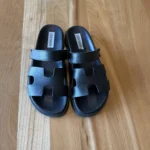 Featured thumbnail for Black leather sandals