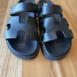Thumbnail for Black leather sandals