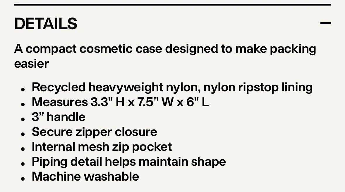 Image for Baggu Small Cosmetic Bag