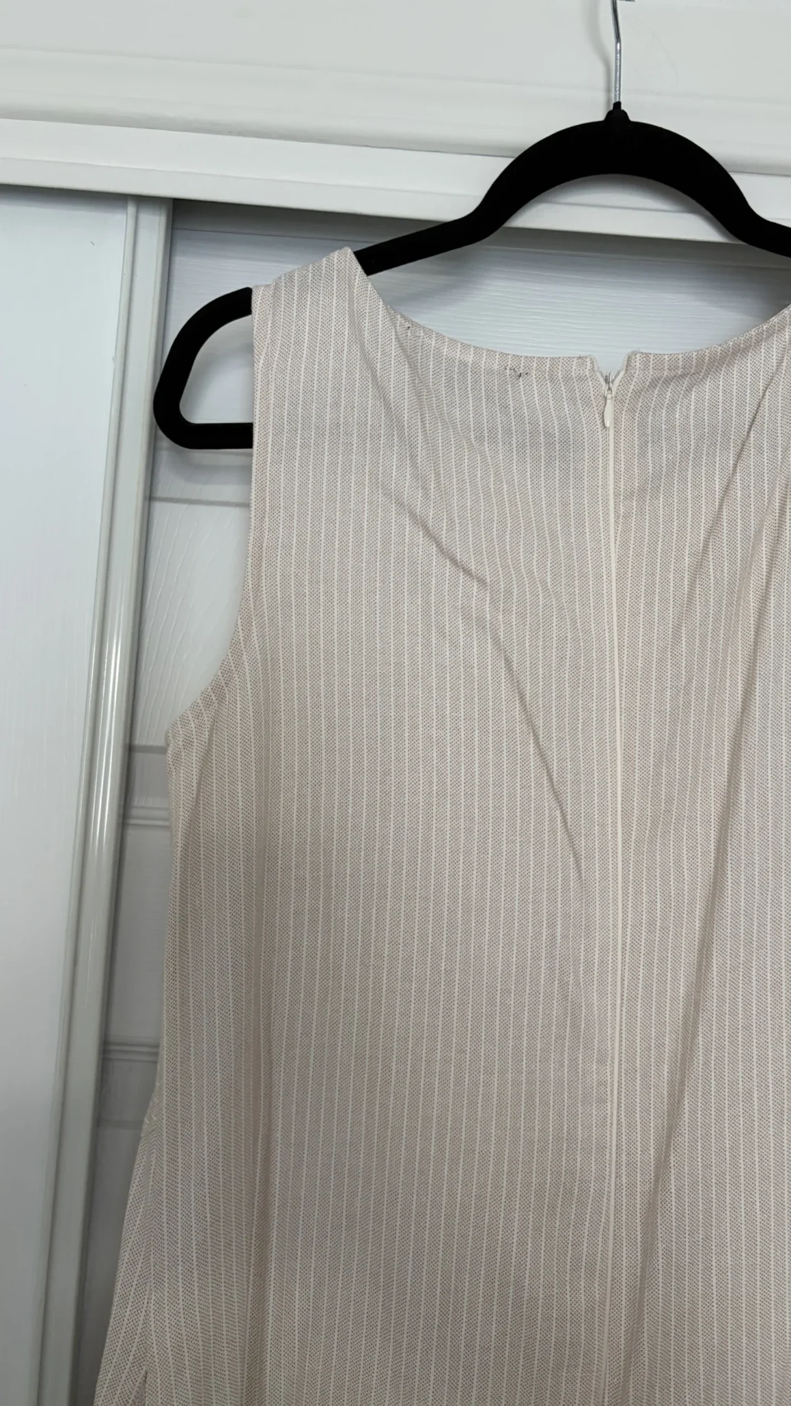 Image for Long linen-effect dress