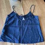 Thumbnail for Flowing navy blue camisole