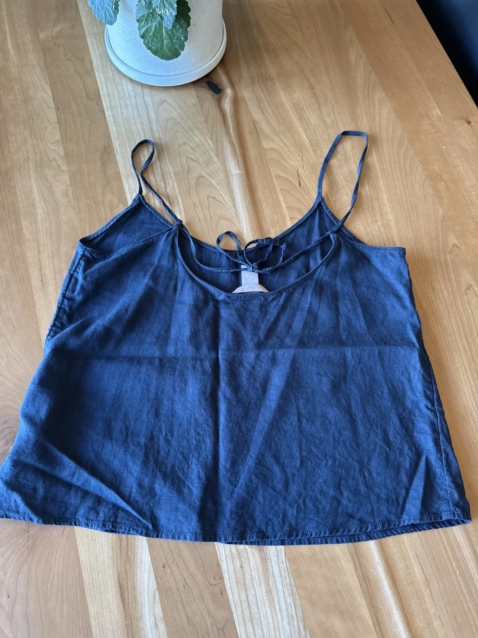 Image for Flowing navy blue camisole