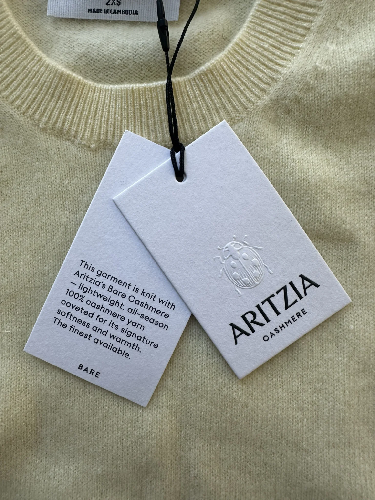 Image for Aritzia Cashmere Touchstone Jumper 2XS