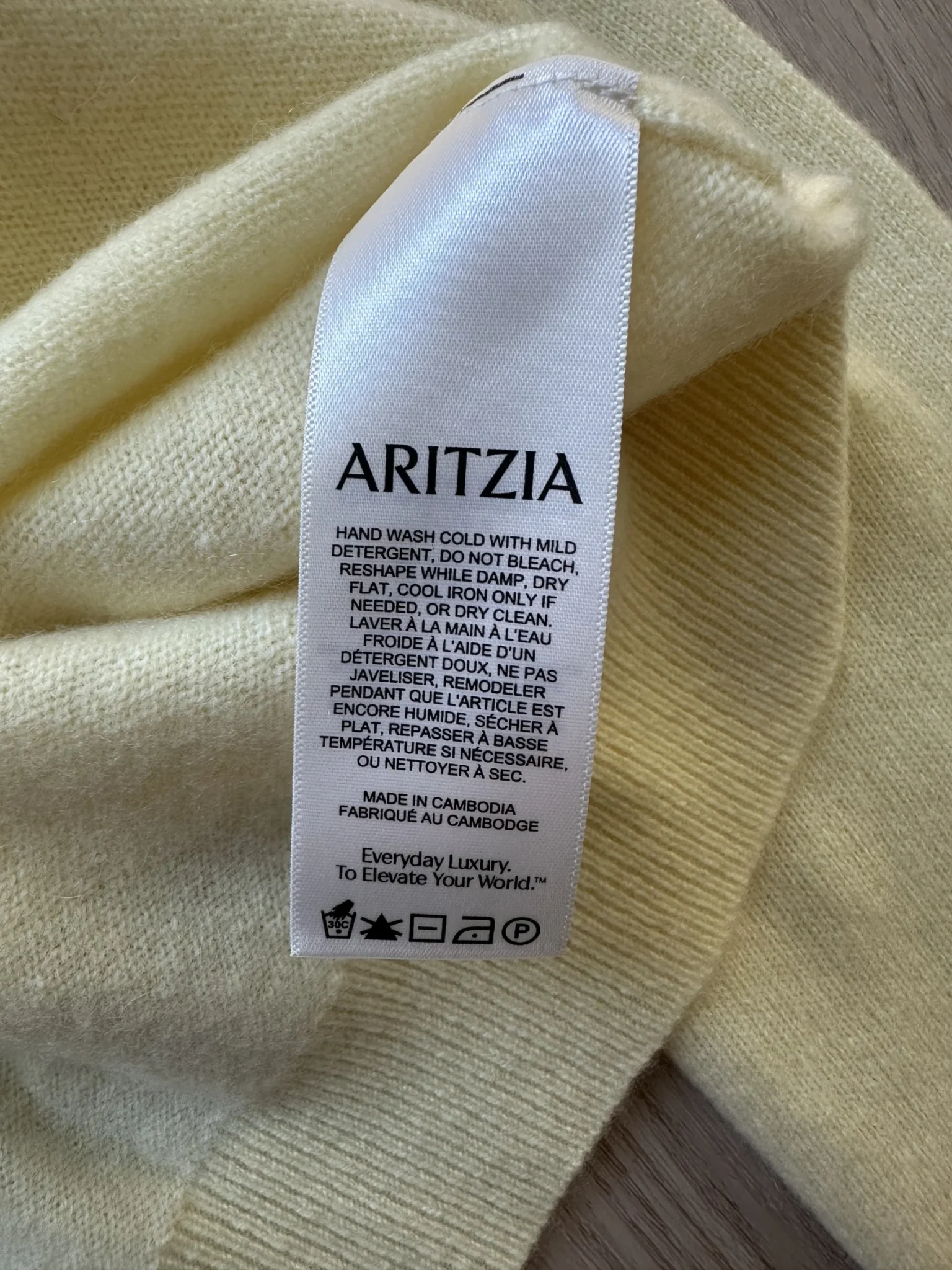 Image for Aritzia Cashmere Touchstone Jumper 2XS