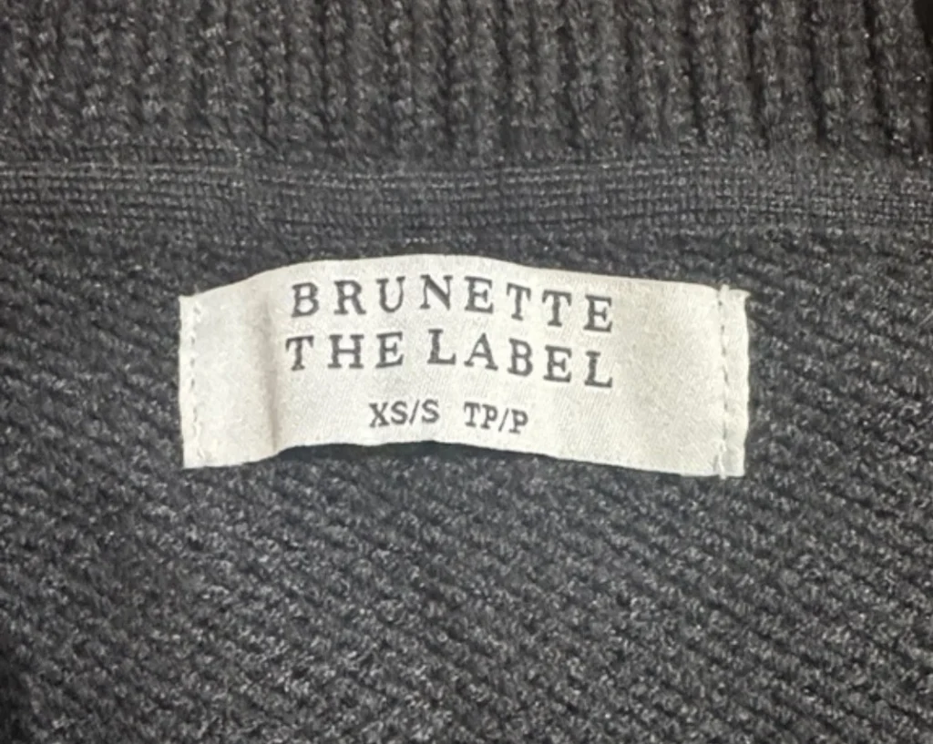 Image for Cardigan brunette the label xs/small neuf