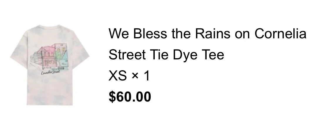 Image for Taylor Swift Cornelia Street T-Shirt XS