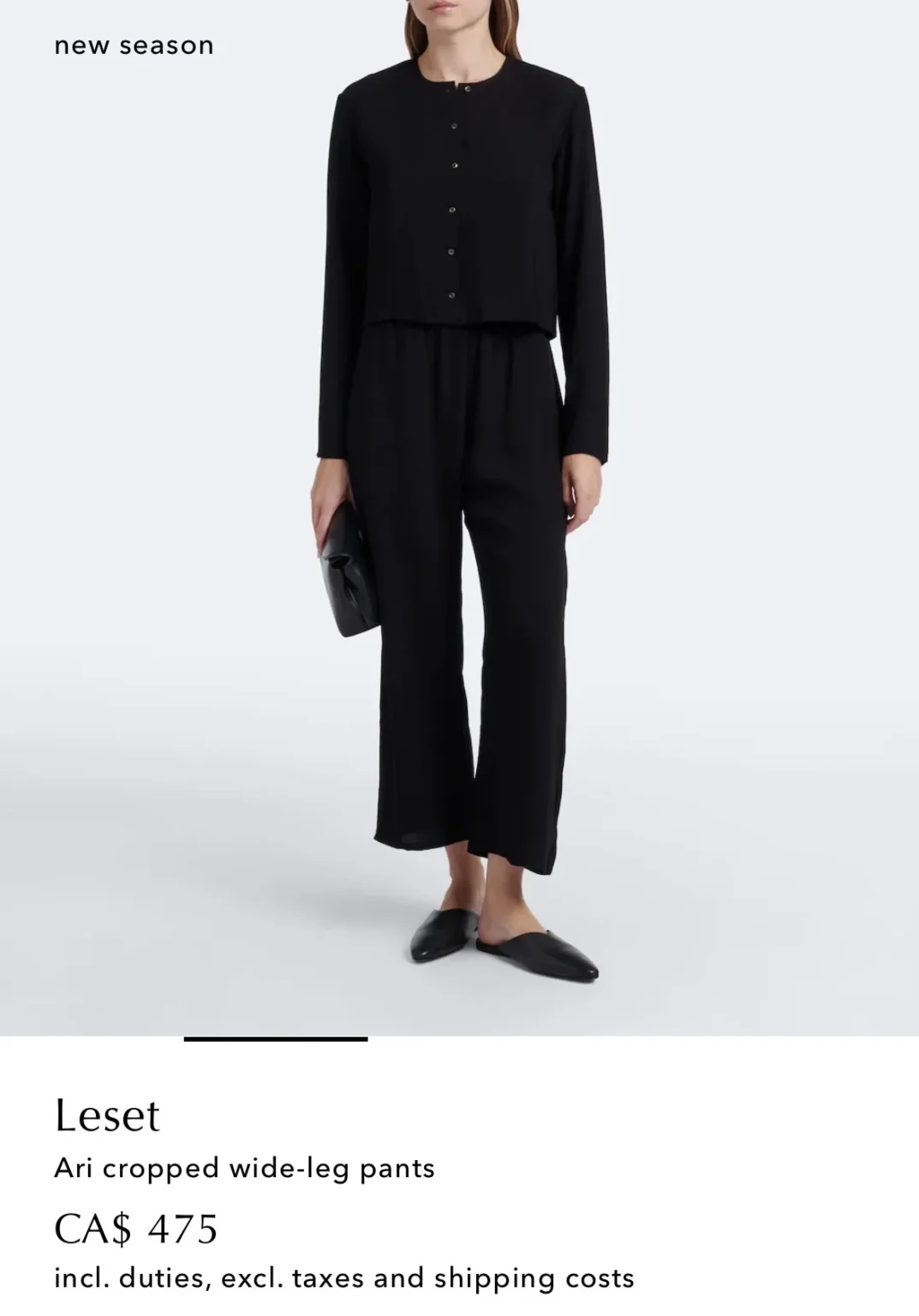 Image for Leset Ari Crop Trousers XS