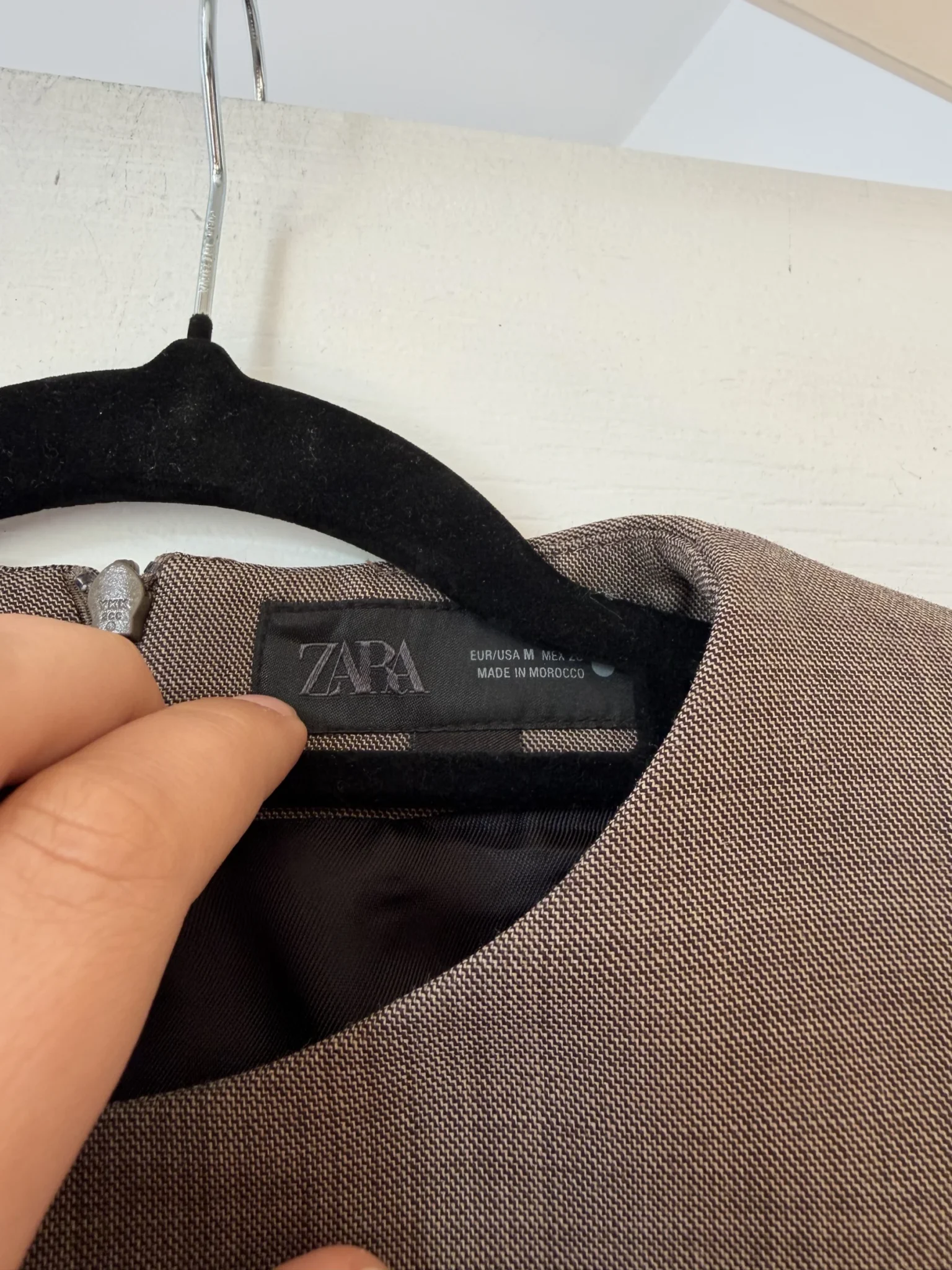Image for Robe Zara marron chic taille M