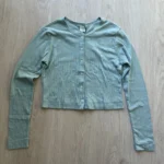 Featured thumbnail for Leset Pointelle Crop Cardigan XS