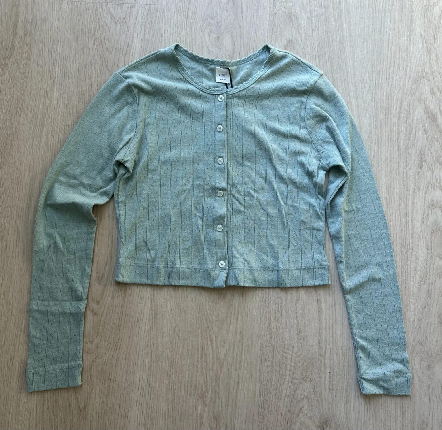 Featured image for Leset Pointelle Crop Cardigan XS