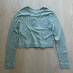 Thumbnail for Leset Pointelle Crop Cardigan XS