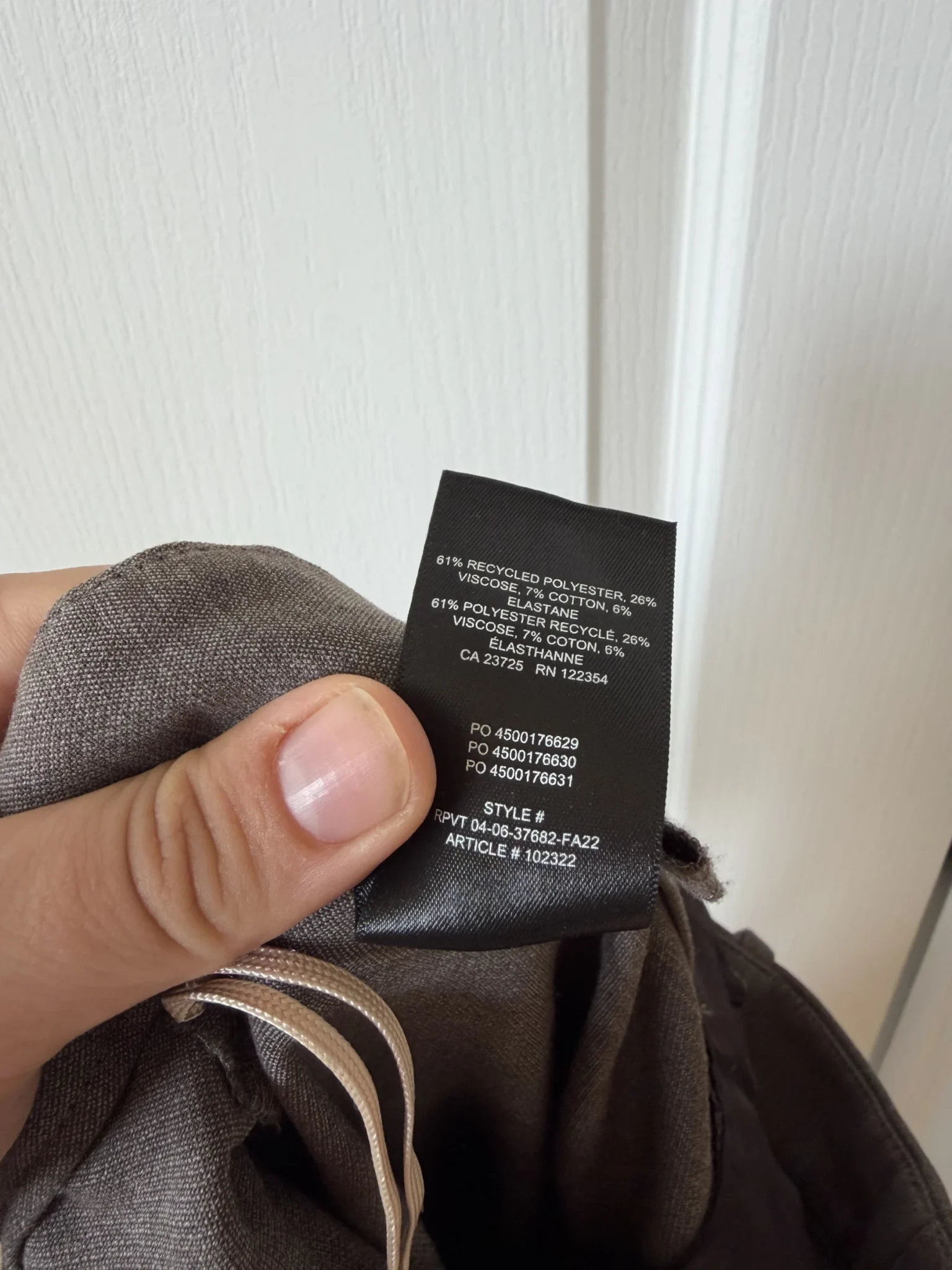 Image for Pantalon Wilfred Aritzia modèle Vivace pants marron taille 2