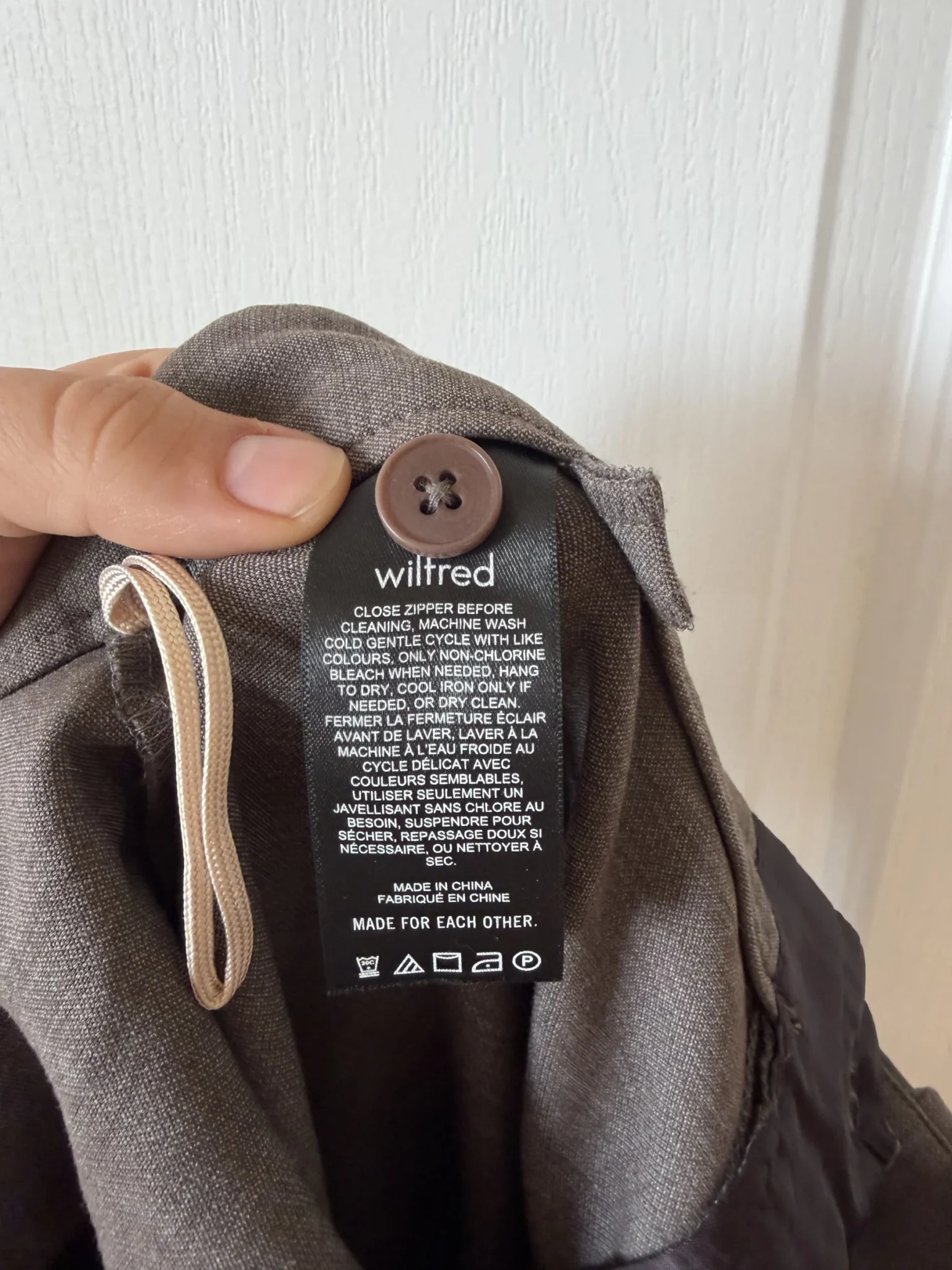 Image for Pantalon Wilfred Aritzia modèle Vivace pants marron taille 2