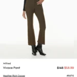 Thumbnail for Pantalon Wilfred Aritzia modèle Vivace pants marron taille 2