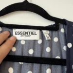 Thumbnail for Robe Essentiel Antwerp à pois bleu marine / blanc taille 40 FR