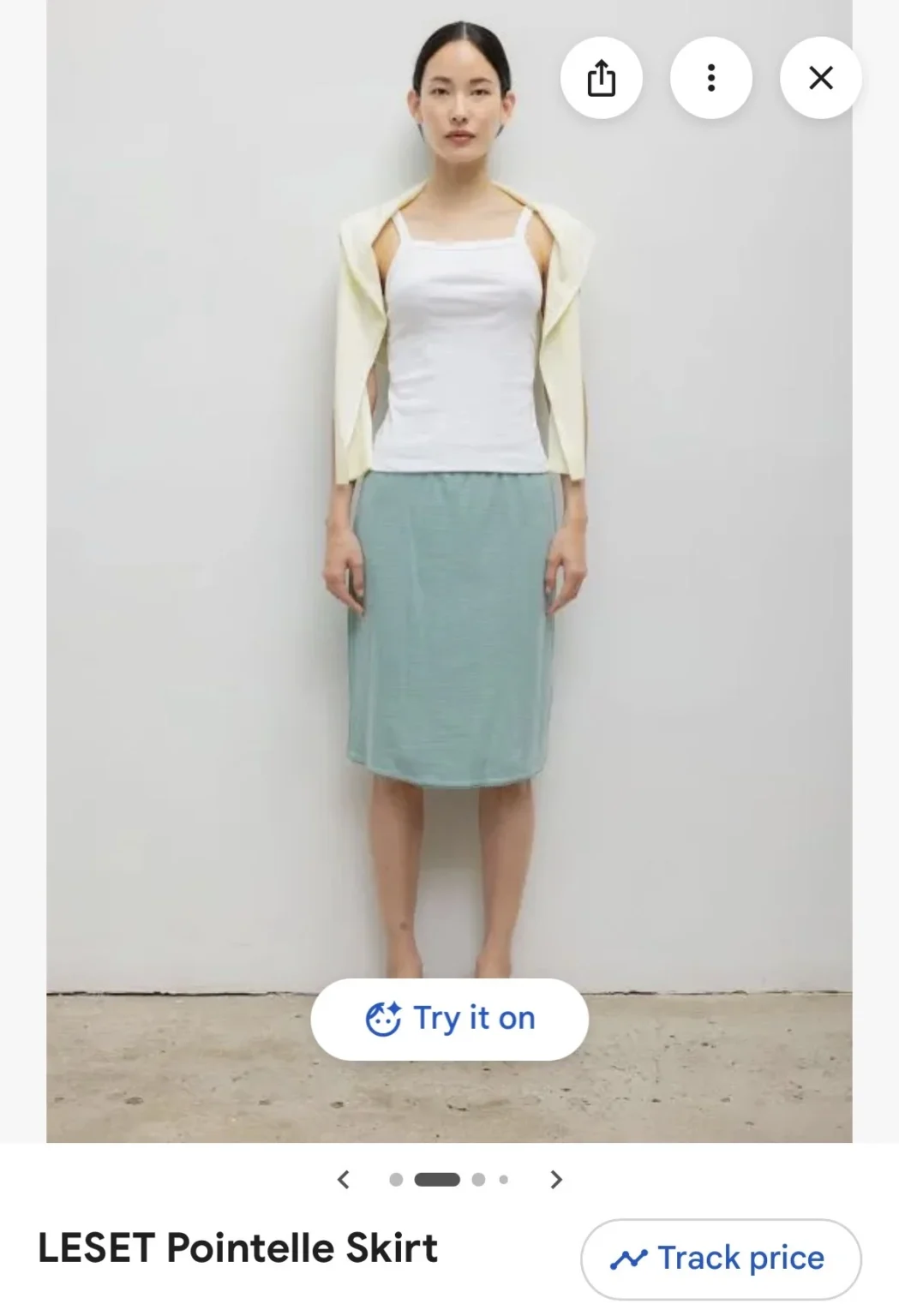 Image for Leset Pointelle Skirt XS