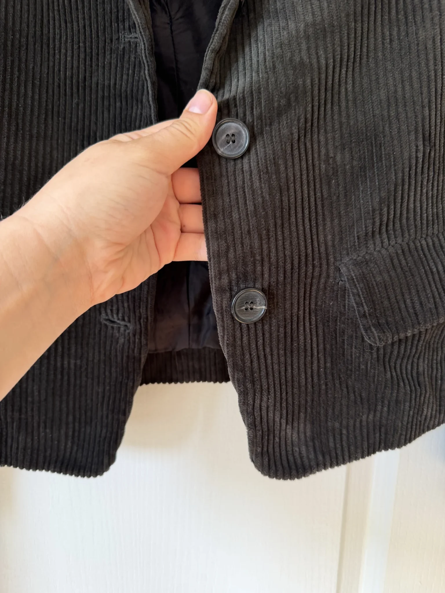 Image for Veste Zara Studio marron kaki velours côtelé taille S